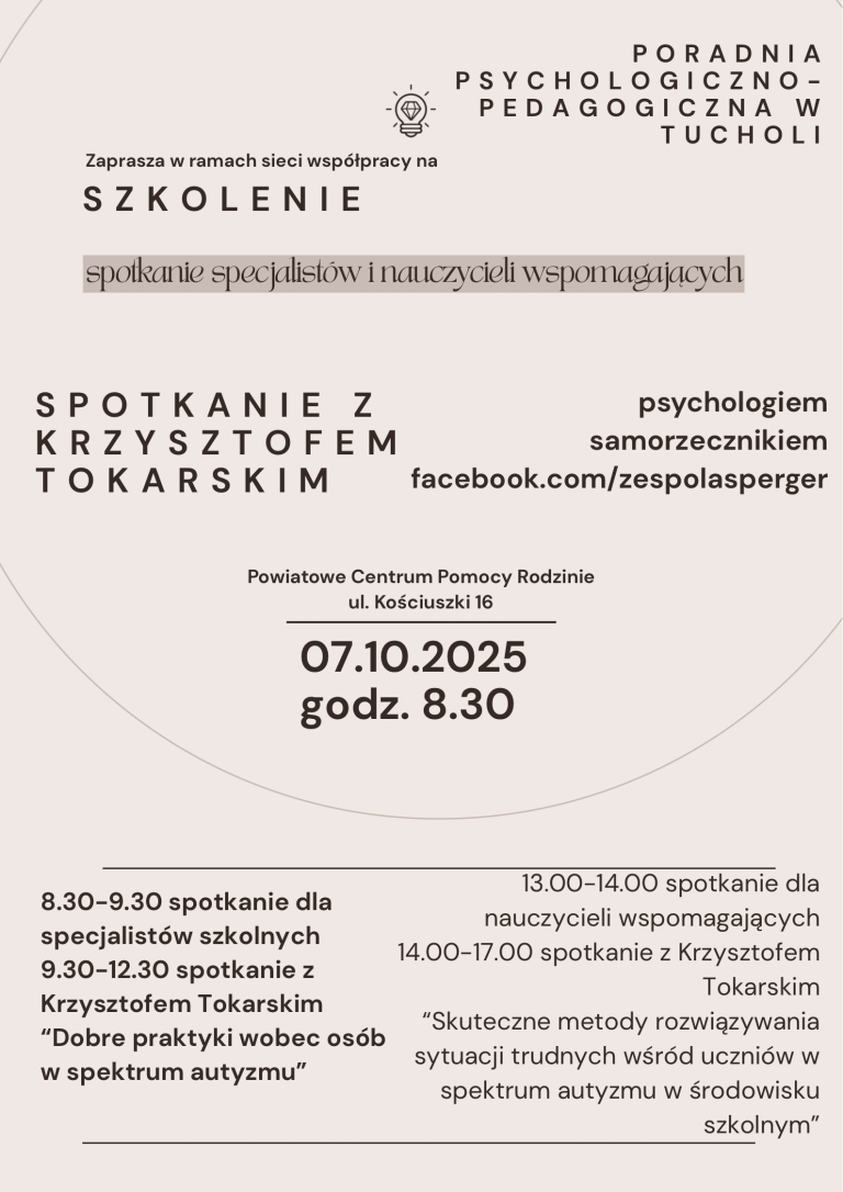 Read more about the article Zaproszenie na spotkanie specjalistów