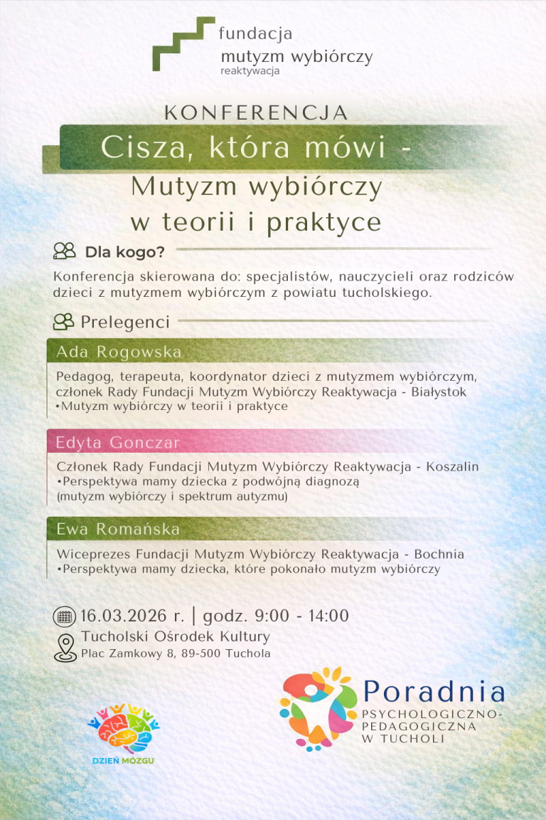Read more about the article Konferencja „Cisza, która mówi – mutyzm wybiórczy w teorii i praktyce”