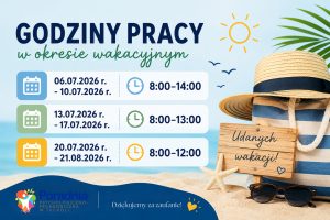 Read more about the article Godziny pracy poradni w okresie wakacyjnym
