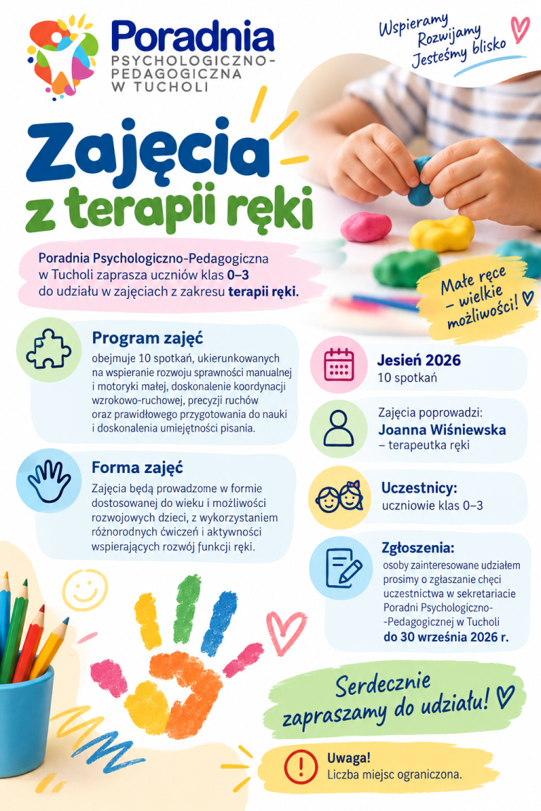 Ruszają zapisy na zajęcia z terapii ręki